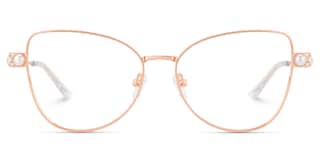 Gaga Cat eye Rose Gold Glasses0