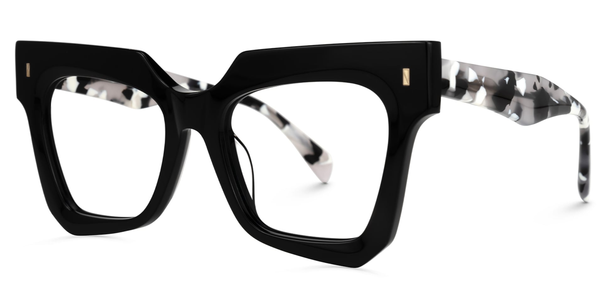 Square Salaam Black Glasses deals -Zeelool Glasses1