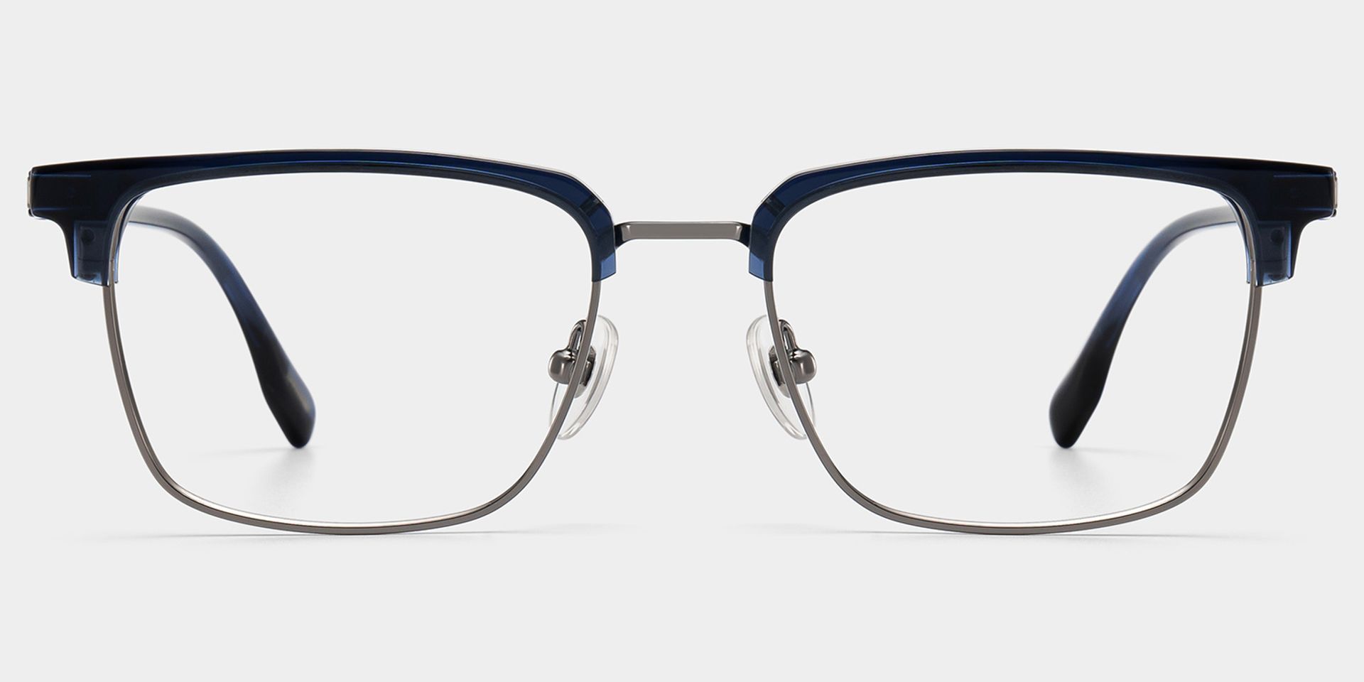 Audrey Blue Browline Glasses Frames for Men | ZEELOOL1