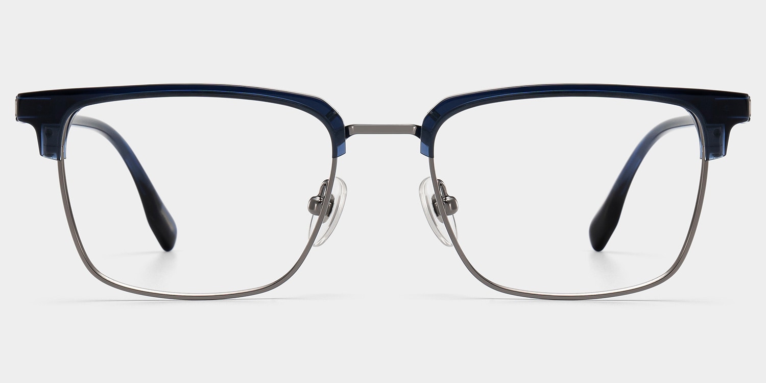 Audrey Browline Blue Glasses