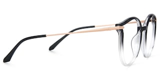 Caylan Round Black-Crystal Glasses2