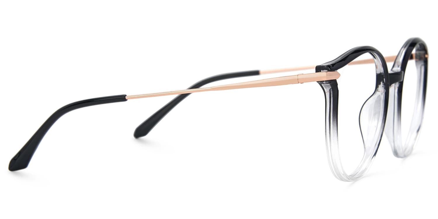 Caylan Round Black-Crystal Glasses2