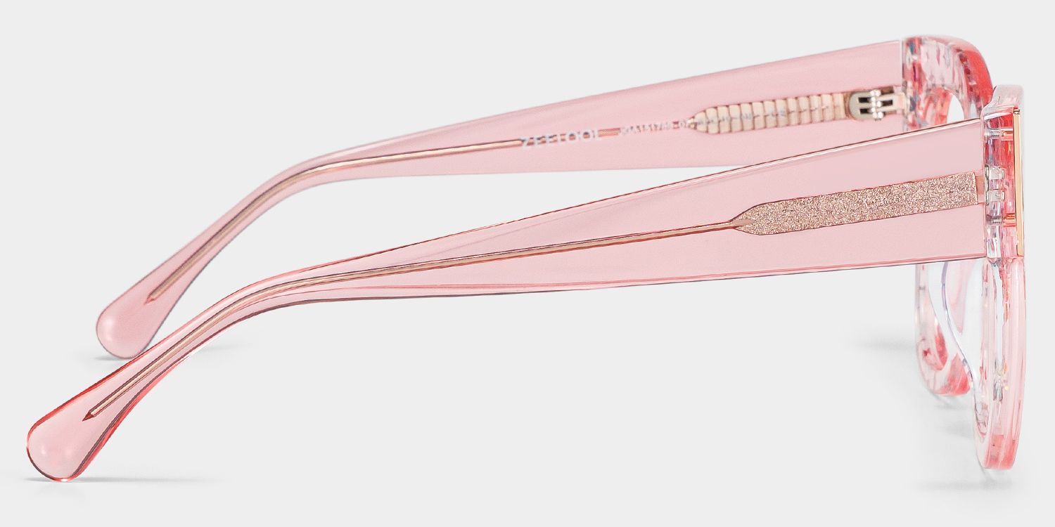 Designer Minfia Eyeglasses Pink Frames Glasses | ZEELOOL