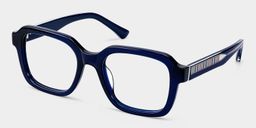 Parker Blue Square Glasses3