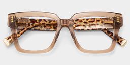 Caius Square Beige Glasses6