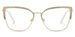 Javier Rectangle Gold Glasses1