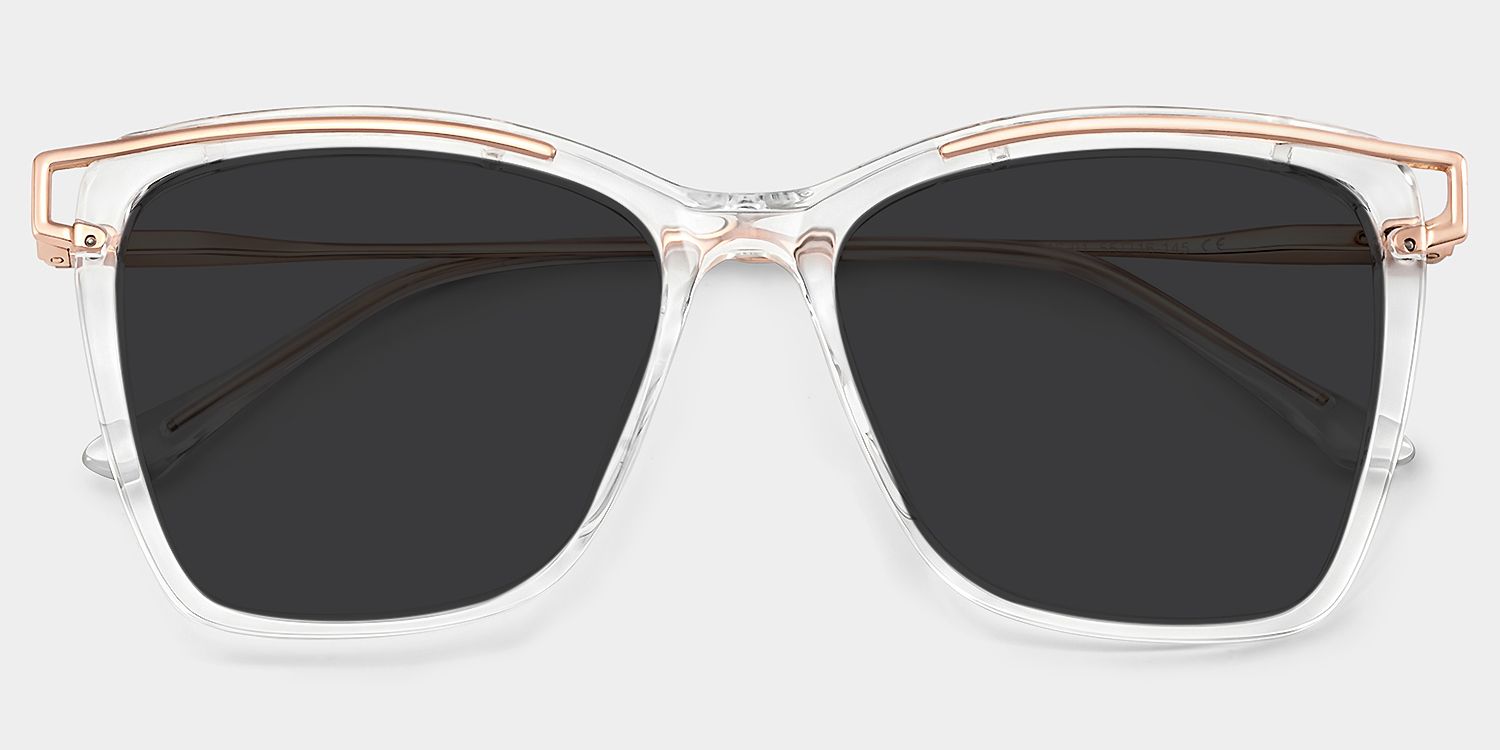 Krystle Square Clear Prescription Sunglasses | ZEELOOL1