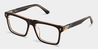 Henry Rectangle Brown Glasses3