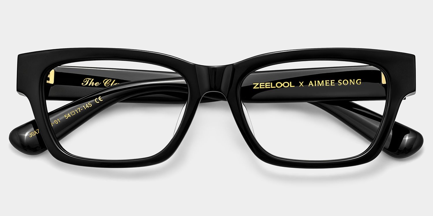 ZEELOOL x Aimee Song The Classic Black Rectangle Glasses2