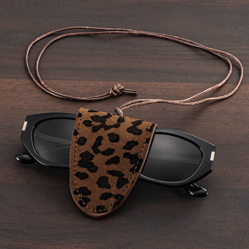 Magnetic Sunglasses Strap Eyeglass Cord in Leopard Pattern0