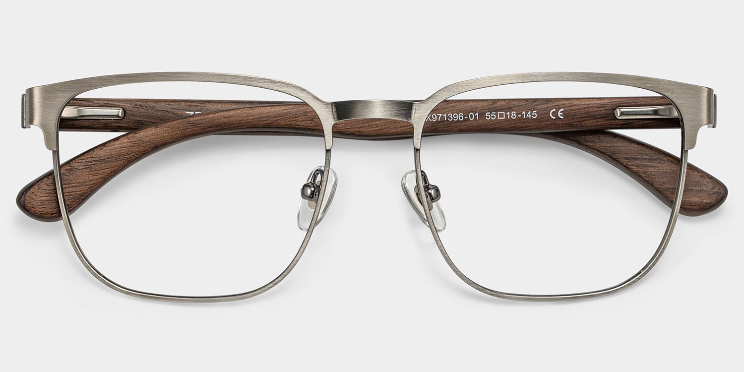 Luke silver browline glasses Online | ZEELOOL