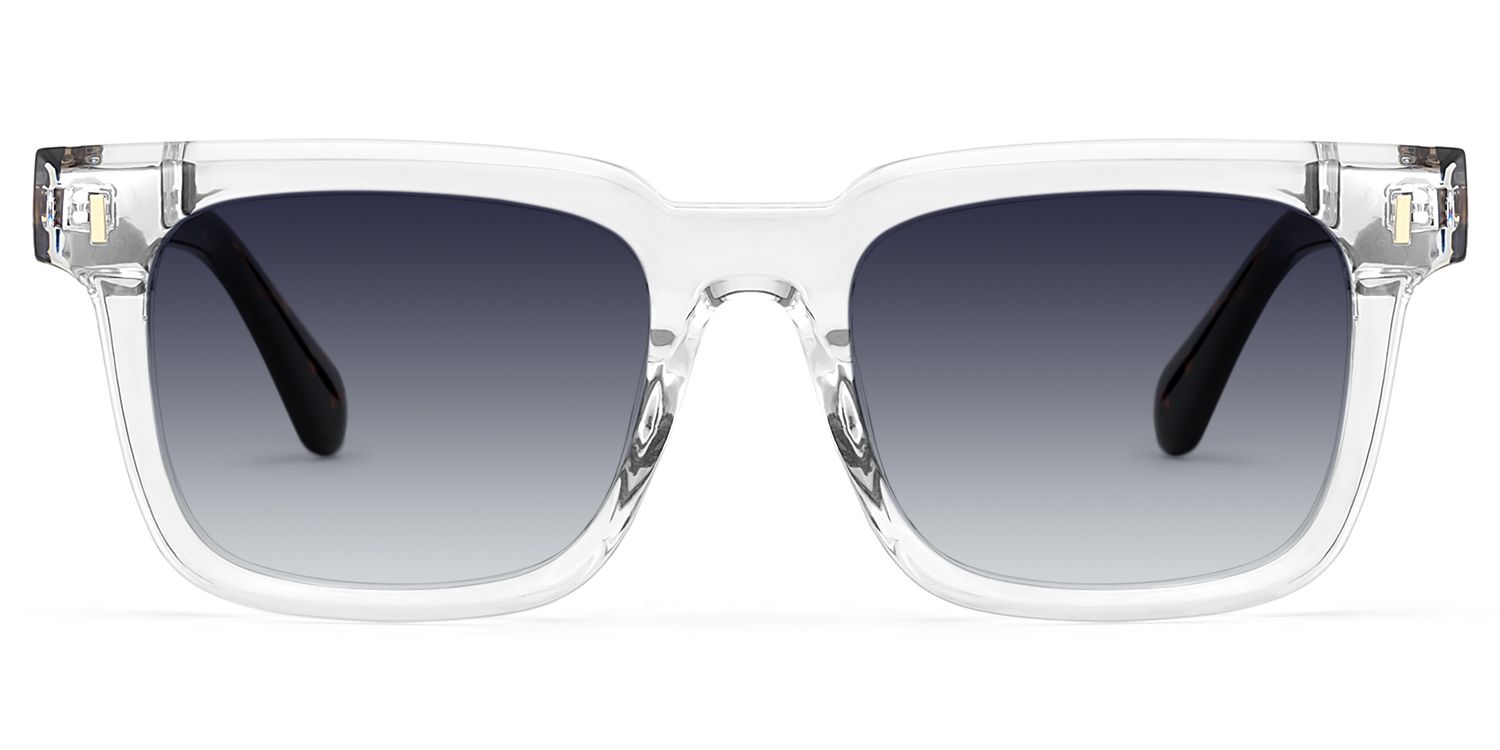 Connor Tr90 Clear Rectangle Frame Sunglasses | ZEELOOL