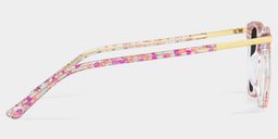 Eliot Rectangle Pink Glasses3