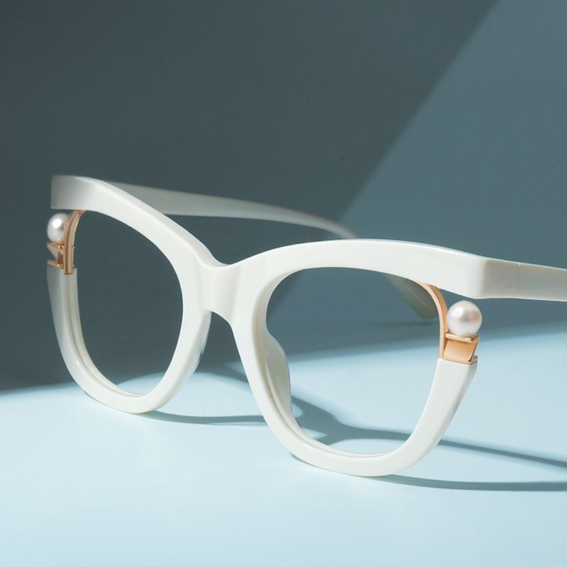 Mother of Pearl Prescription Glasses and Cat Eye Frames0