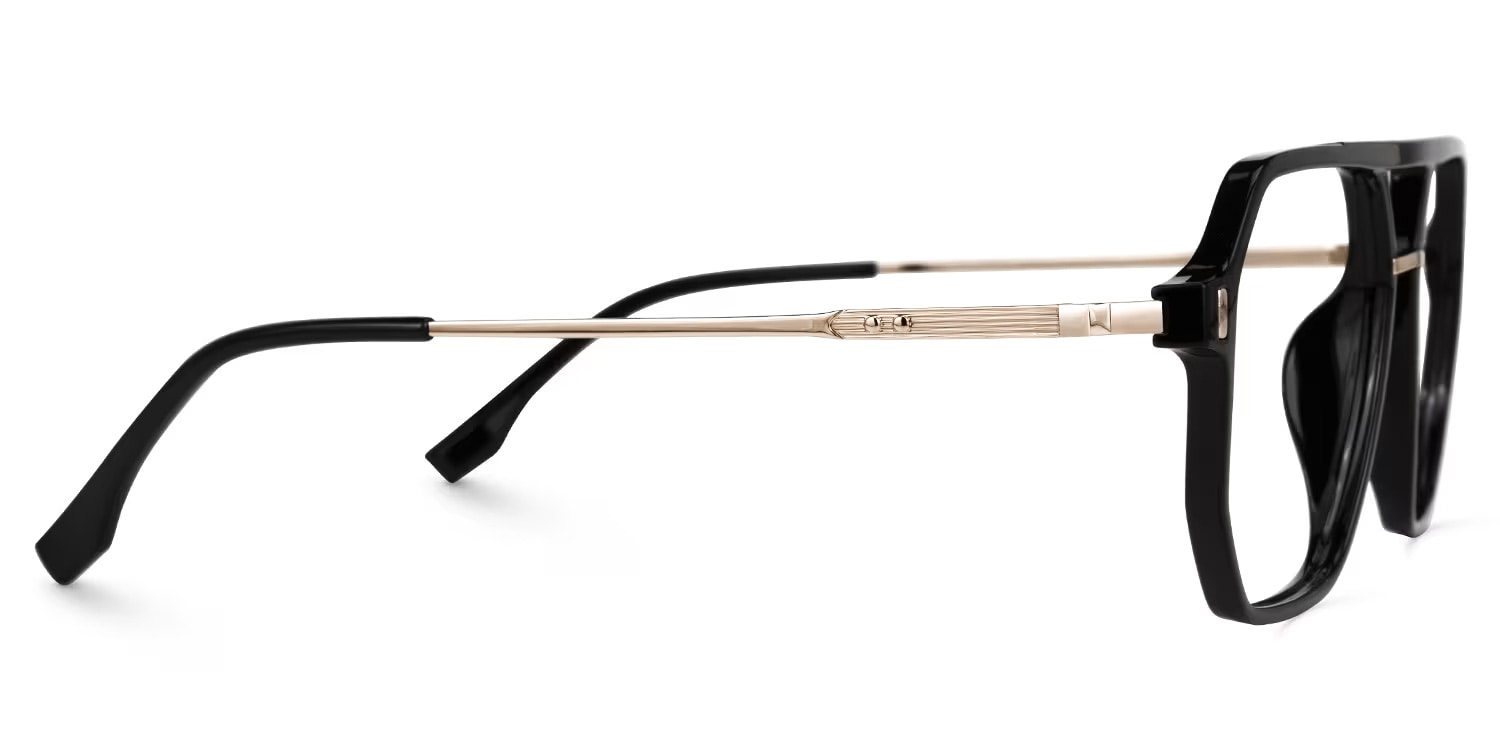 Aviator Lizbeth Black Glasses on sale -Zeelool Glasses