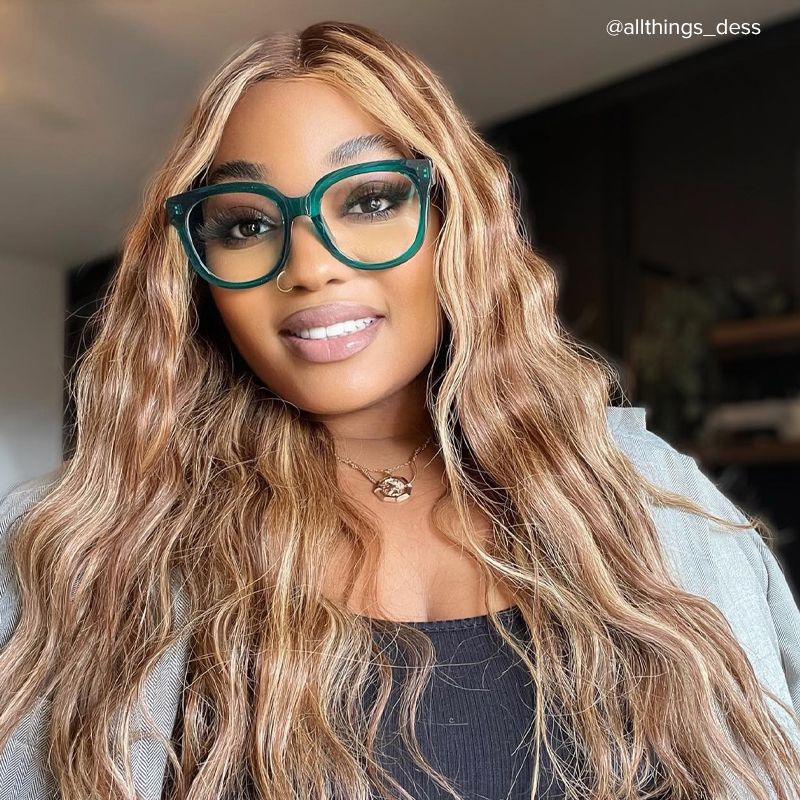 Harrell Square Dark-Green Eyeglasses | Zeelool12