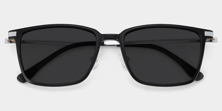Ivonne Rectangle Black Glasses