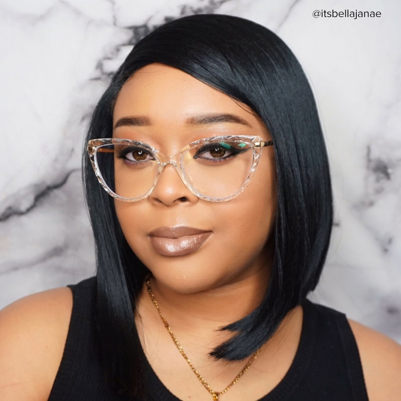 Lucas Cat Eye Glasses with Crystal Frames | Zeelool5