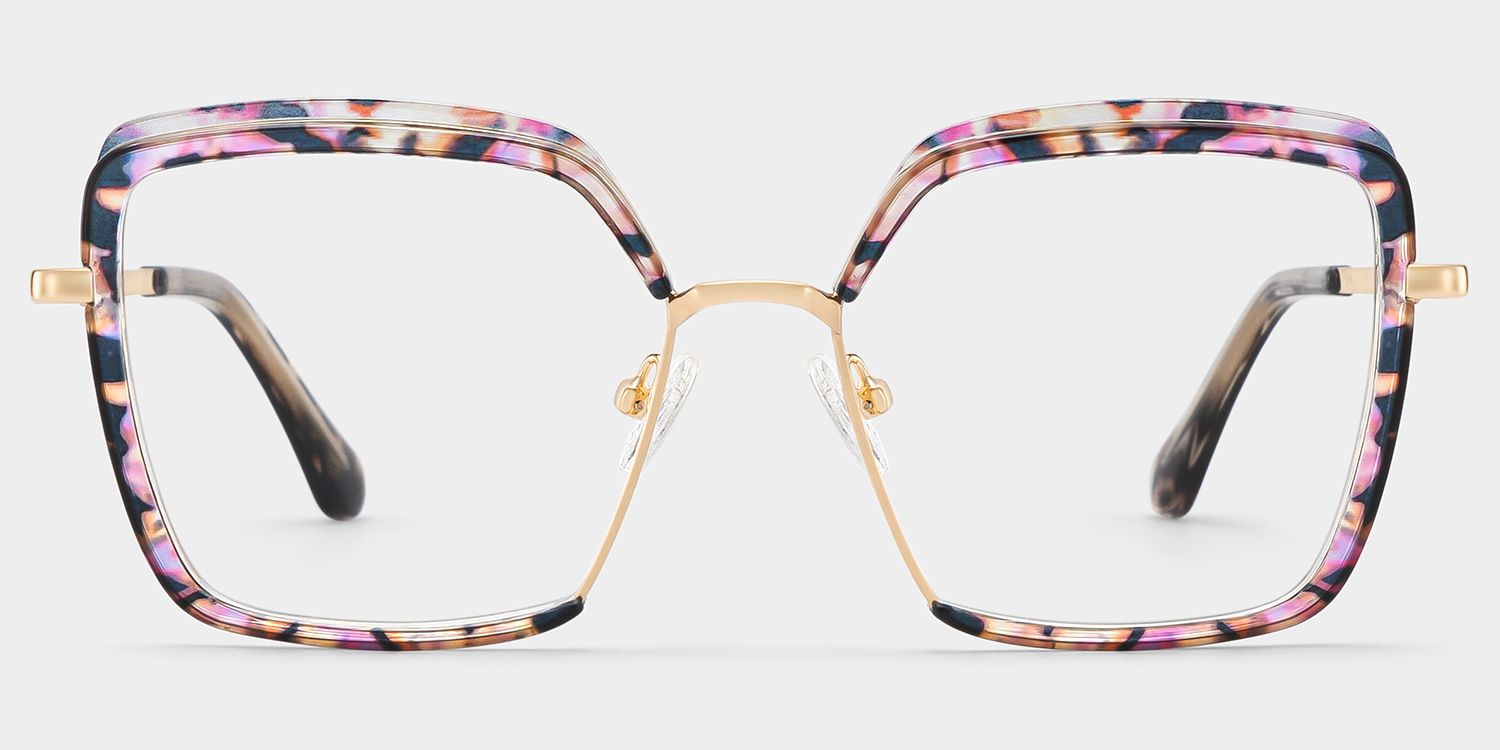 Visions＆Flowers ecomaru New Arrival Purple-Floral Color for Cordaro Frame Glasses | Zeelool