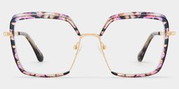 Cordaro Square Pink-Floral Glasses0