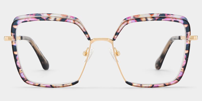 Cordaro Square Pink-Floral Glasses