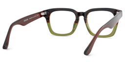 Marleni Brown Green Square Glasses5