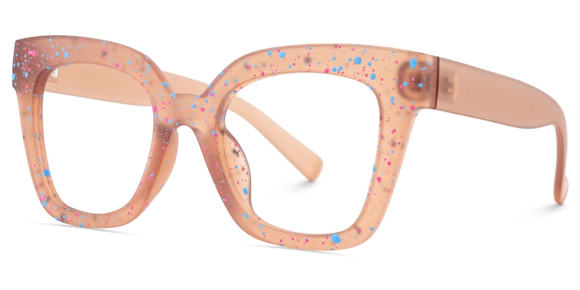 Malcolm Large Square Nerdy Glasses with Matte Brown