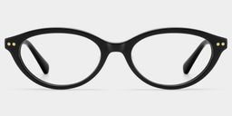 Ashby Black Oval Glasses1