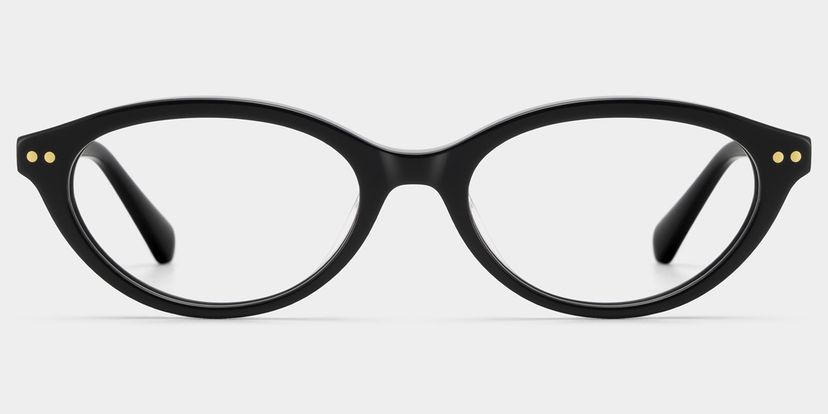 Ashby Black Oval Glasses
