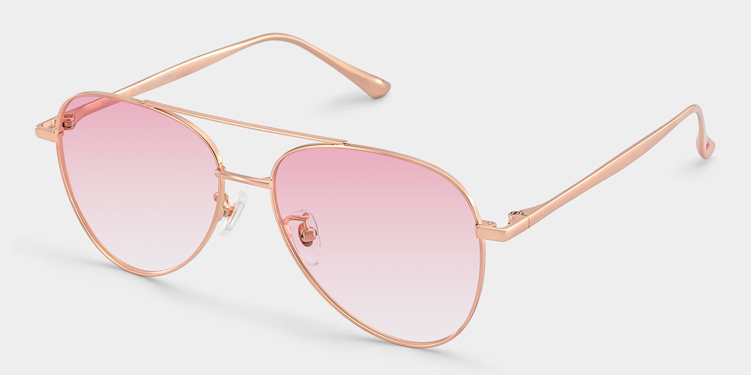 SWITCHBLADE × L'Arc〜en〜Ciel LONG AVIATOR Cher Metal Rose Gold