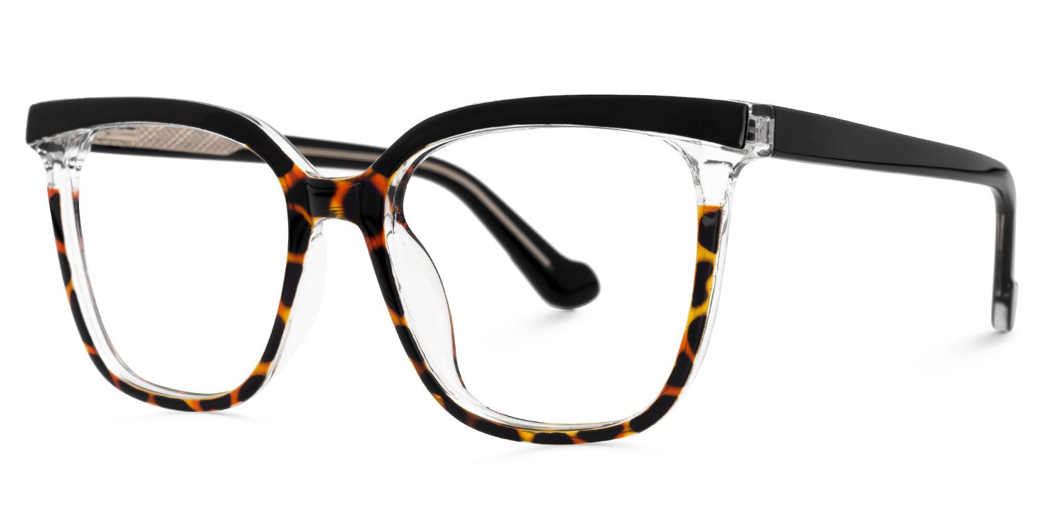 Square Tawana Black Glasses deals -Zeelool Glasses1