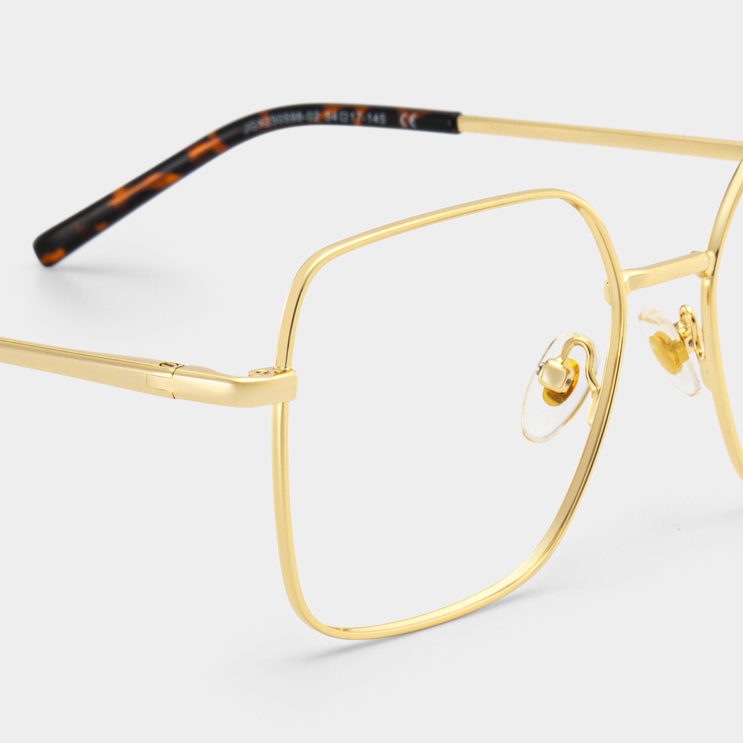 Abigail Tortoise Shell Glasses with Gold Arms for Women in Daily