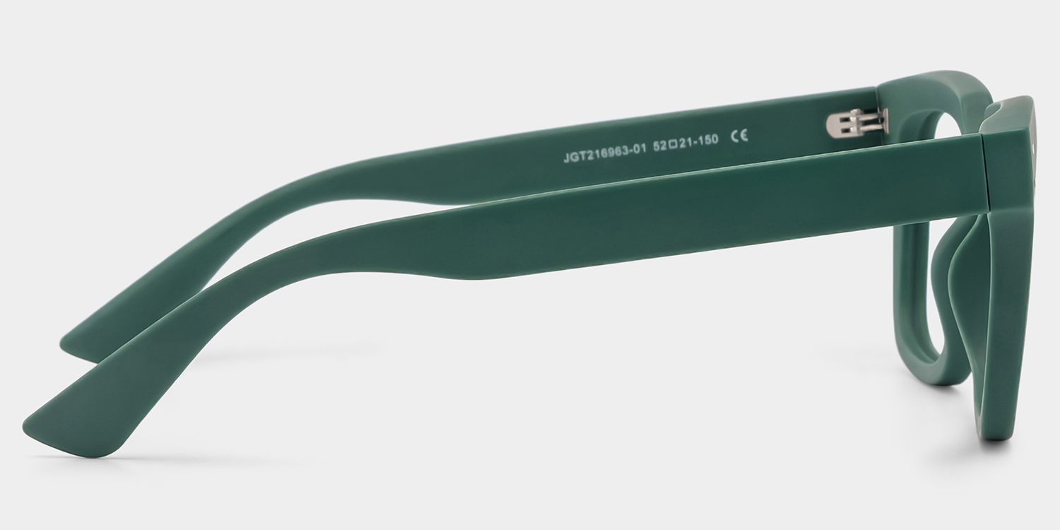 ルドルフ Liizbeett Square Eyeglasses with Dark Green Frames | ZEELOOL