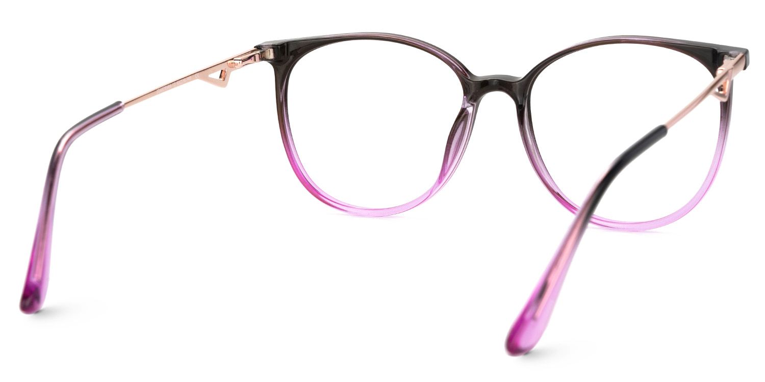 Round Black-Purple Chanty Glasses in thin Frame Style | ZEELOOL Canada3