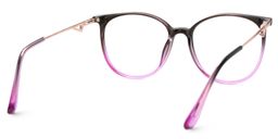 Chanty Black-Purple Round Glasses3