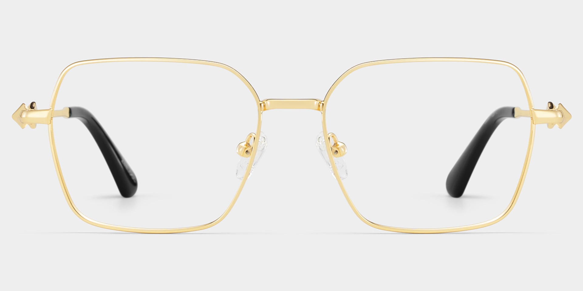 Kayla geometric gold Frame glasses Online | ZEELOOL2