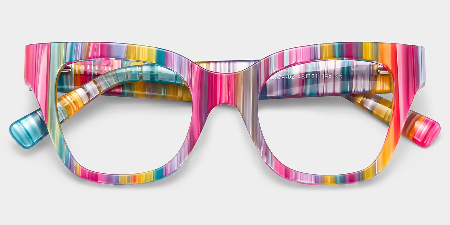 Nereyda Candy Color Eyeglasses Skittles for Women | ZEELOOL