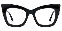 Cagle Cateye Black Glasses0