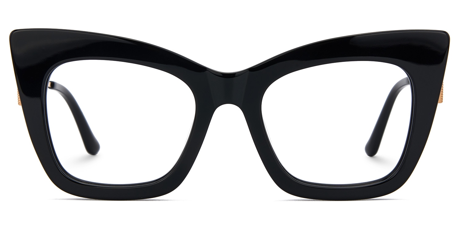 Cagle Cateye Black Glasses0