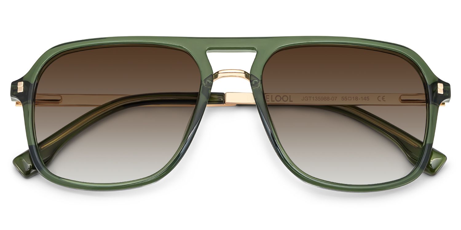ネル Nellie Aviator Black-Gold Eyeglasses & Frame Glasses