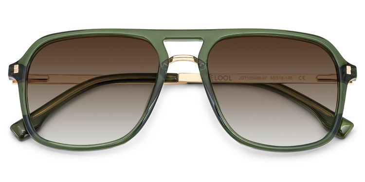 Kilworth Aviator Green Glassess