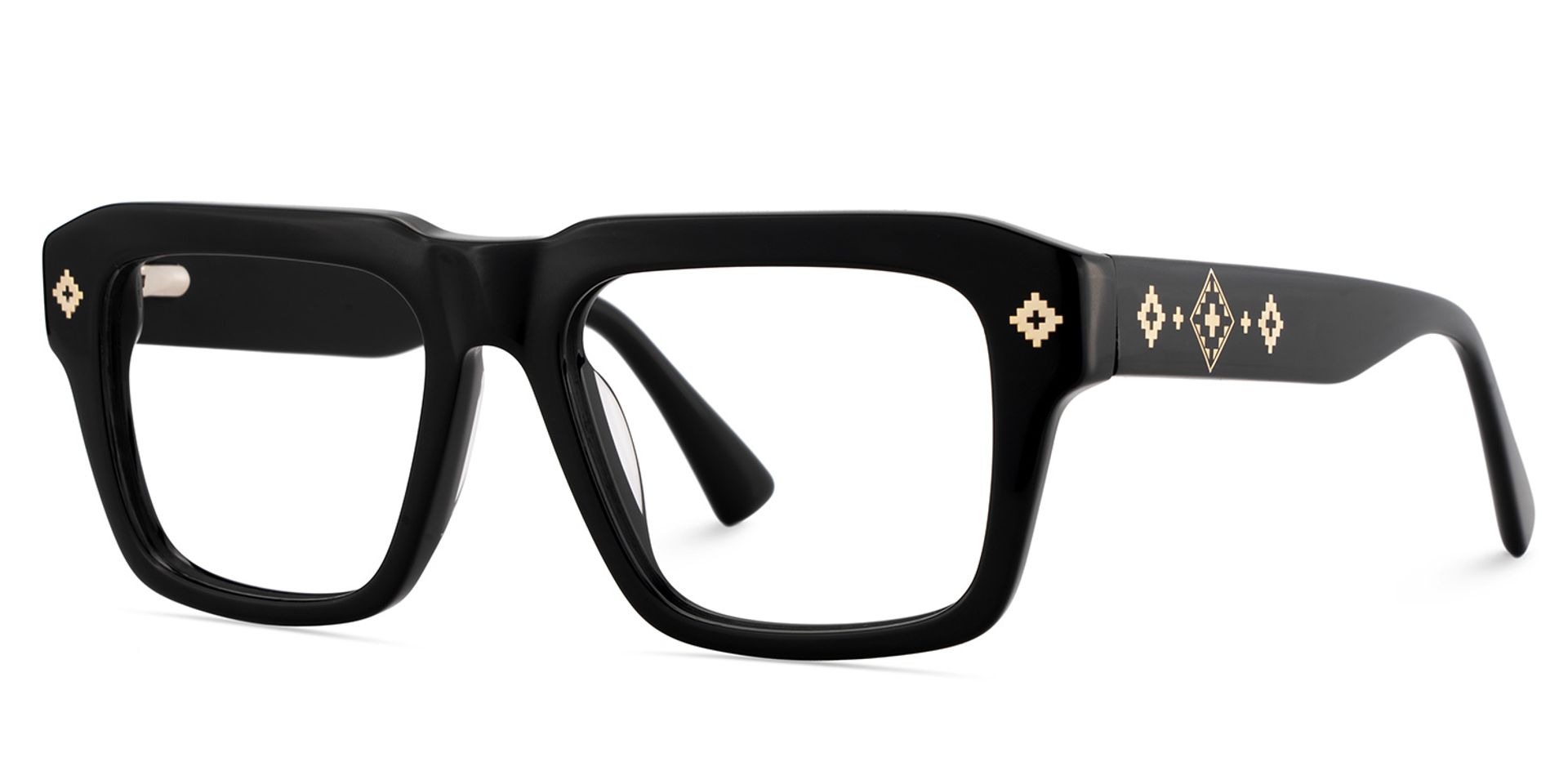 Ramdass Black Rectangle Prescription Glasses | Zeelool3