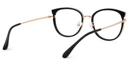Delca Cateye Black Glasses3