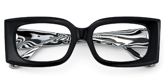 Orduno Rectangle Black Glasses2
