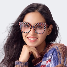 Malcolm Square Checkered Glasses7