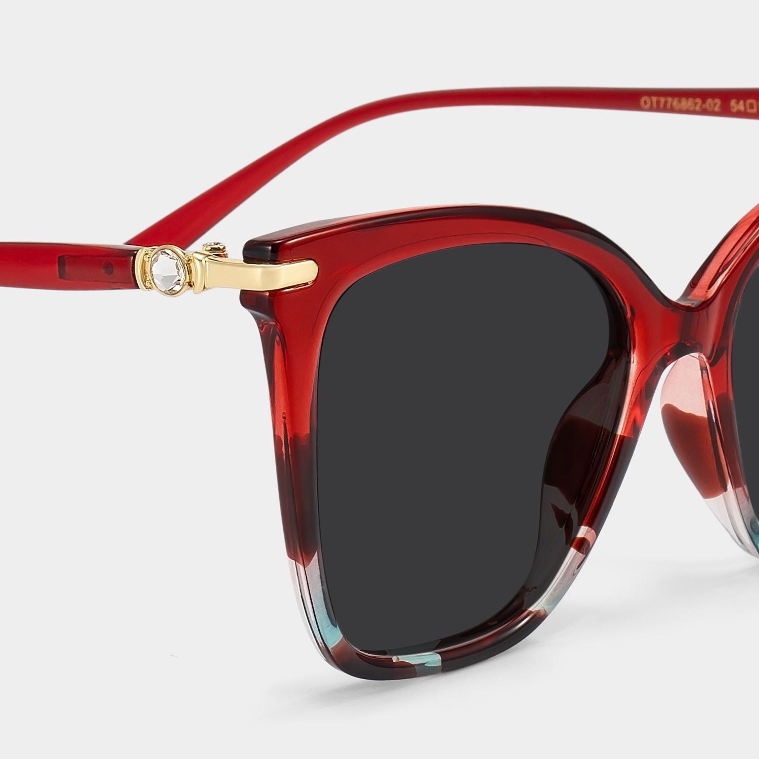 Lamar Tr90 Red Frame Sunglasses | ZEELOOL4
