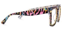 Taylor Leopard Print Square Glasses2