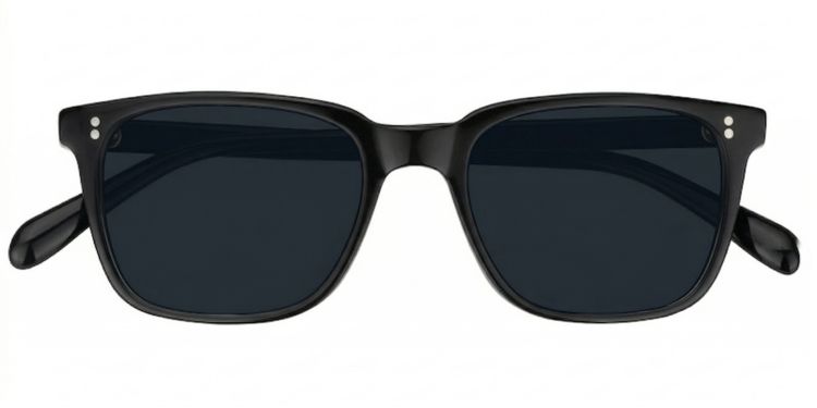 Lamont Black Rectangle Sunglasses