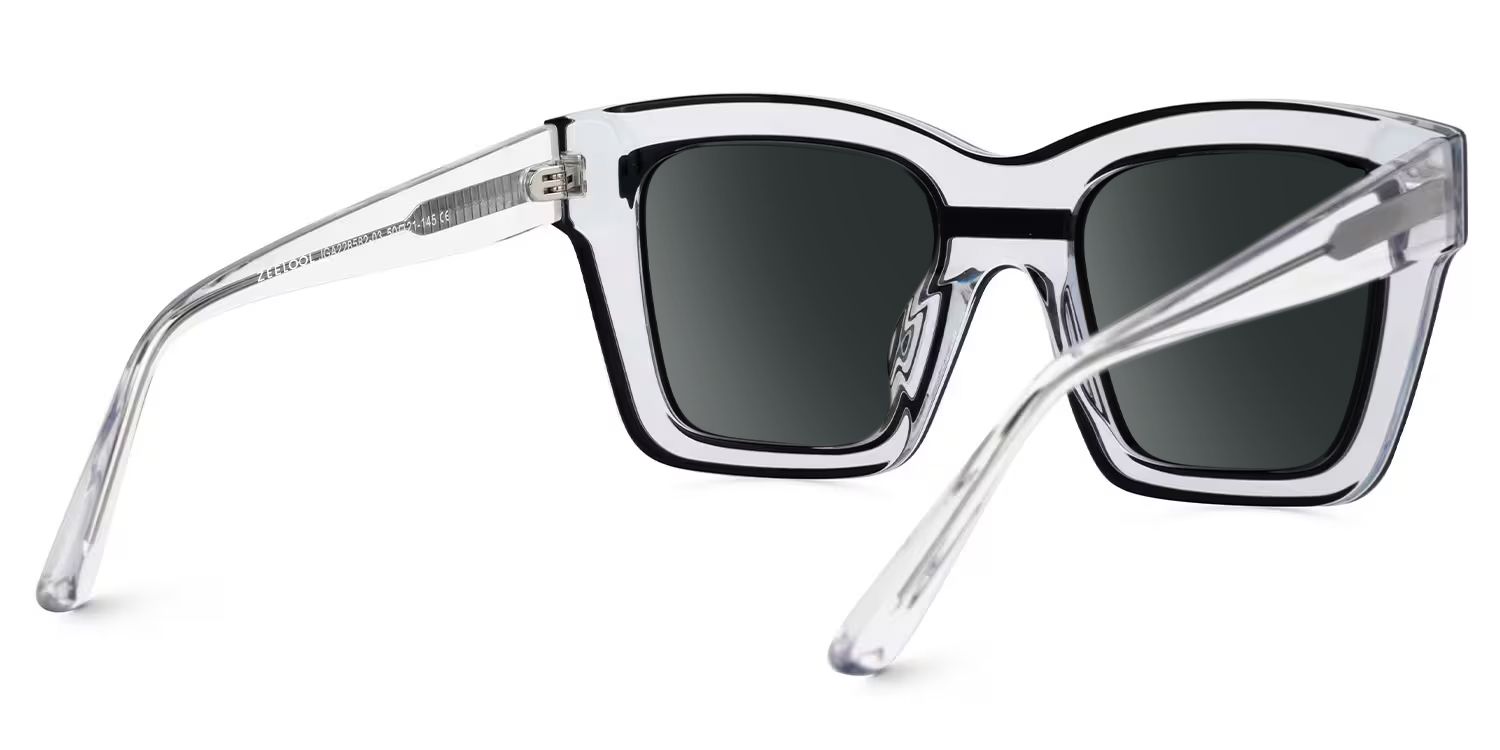 Legette Designer Eyeglasses in Square Black Frame3