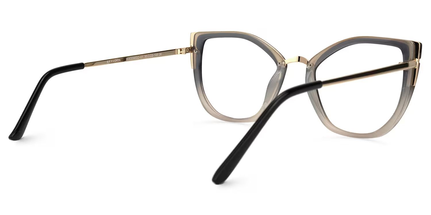 Tabrieah Cateye Gray-Black Glasses | Zeelool Glasses3